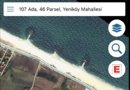 Arnavutköy Yeniköy’de 7308m2 Deniz manzaralı Arazi